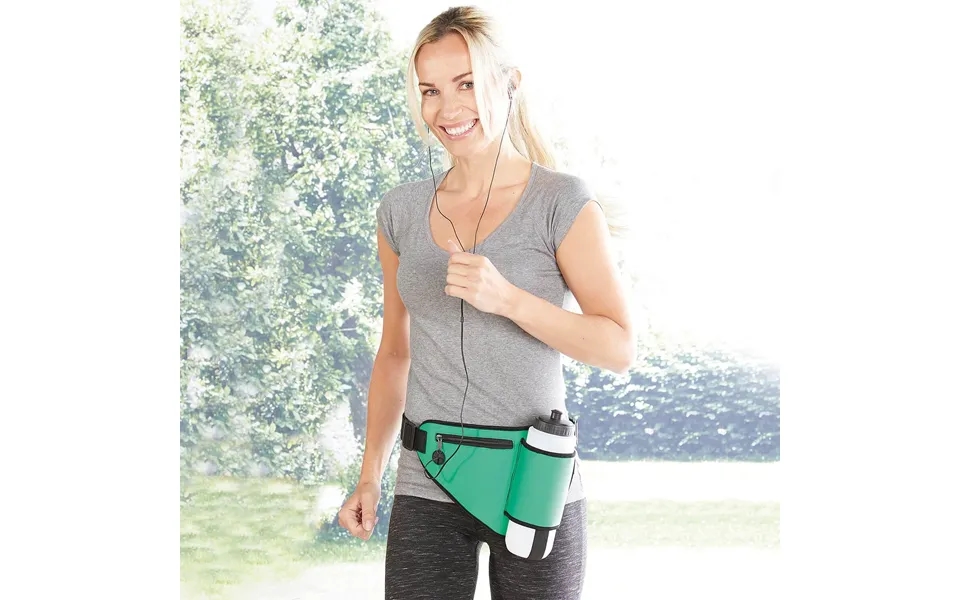 Exercise Belt And Bottle Adjustable Green