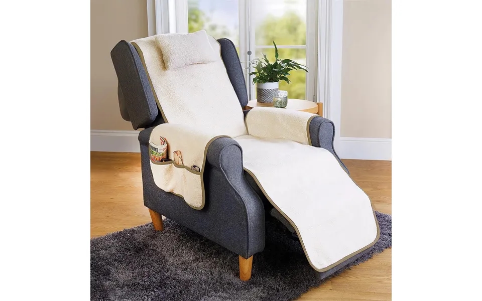 Fleece Armchair Cover Overall Size L230cm. Seat - W52cm. Arms