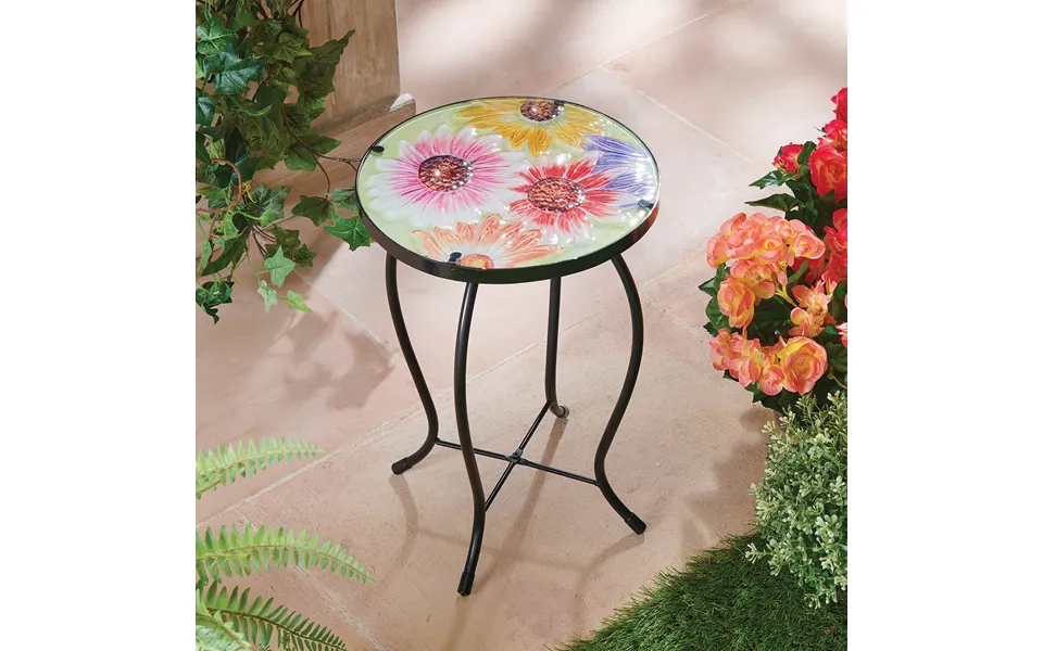 Glass Top Side Table