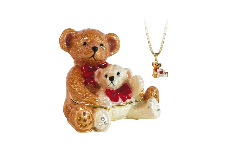 Hidden Treasures Animal Teddy & Baby Bear