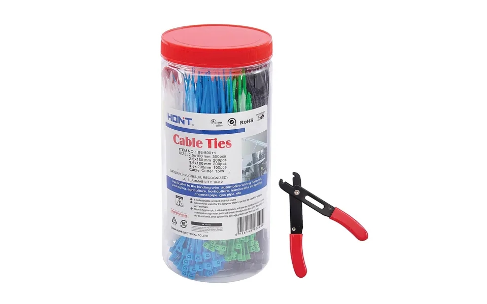 Jumbo Pack Of 800 Cable Ties
