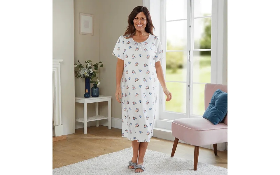 Ladies Nightdresses White Xl 20-22 Pack Of 2