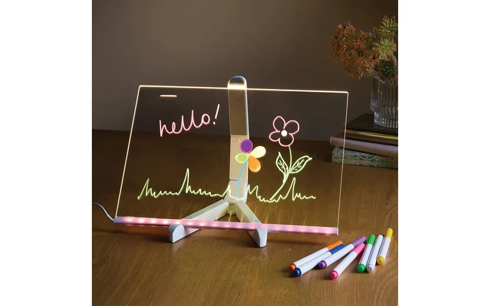 Light Up Acrylic Writing Board With Pens