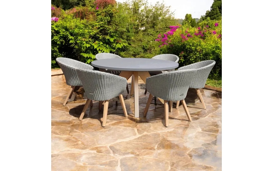 Luna 150cm Round 6 Seat Dining Sol Dining