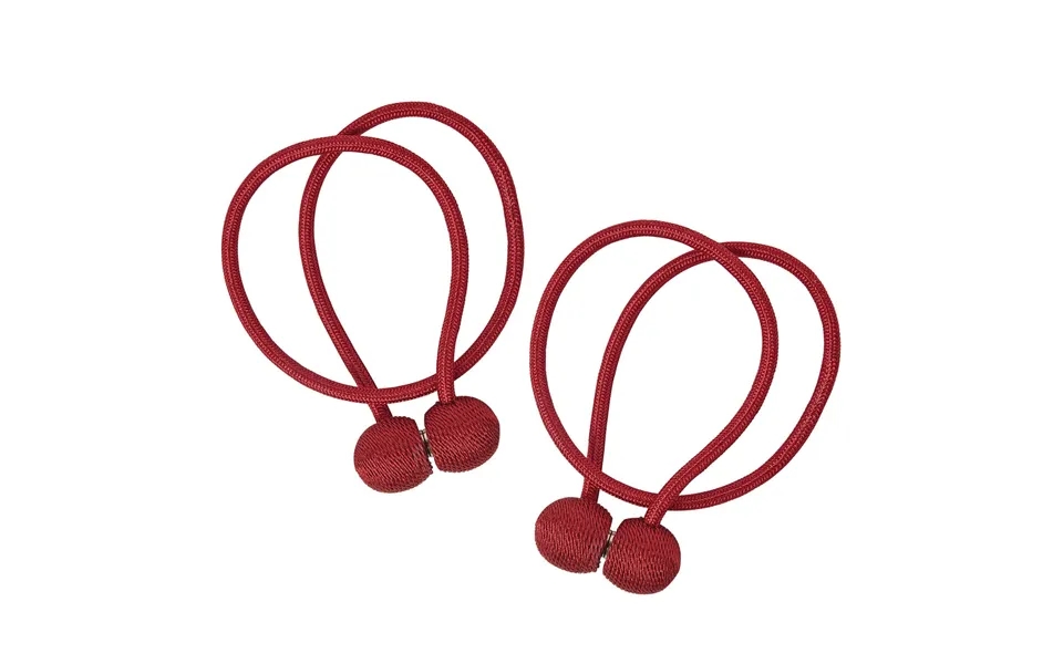 Magnetic Curtain Tiebacks Set Of 2 Red