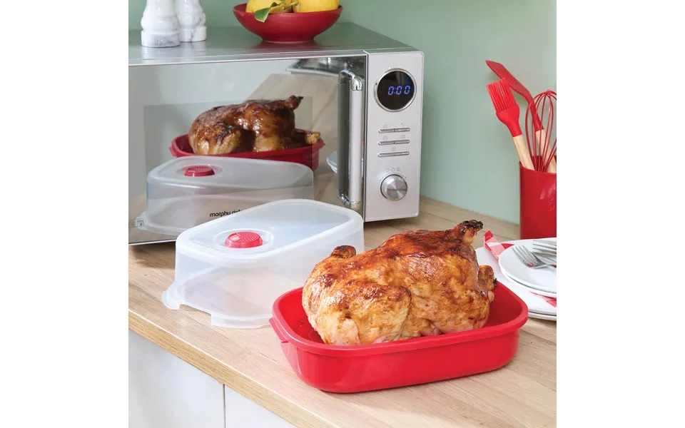 Microwave Roaster H15 Xw28.5 Xd20cm - Strong And Durable Base