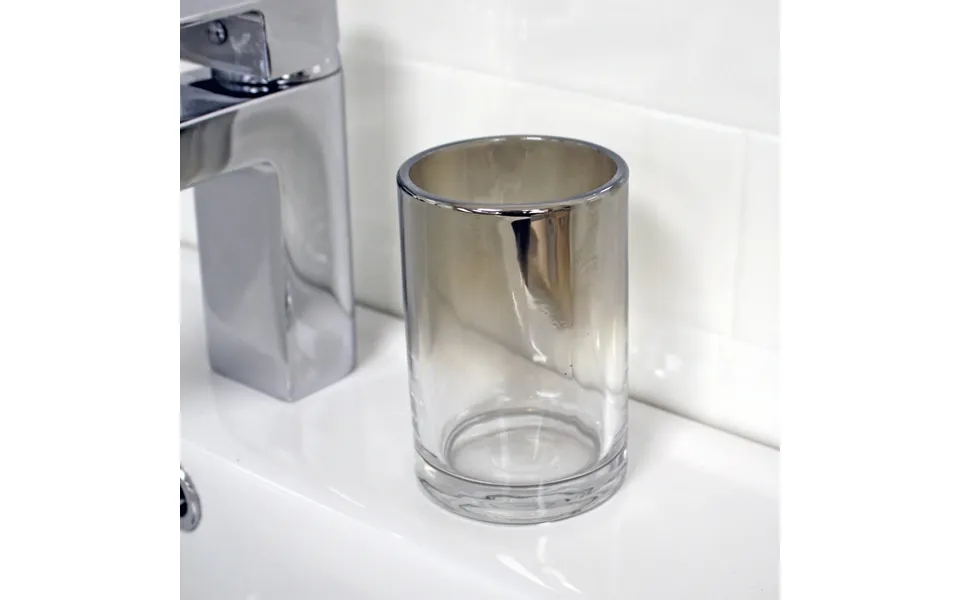 Ombre Glass Tumbler Bathroom Accessory Toothbrush Holder