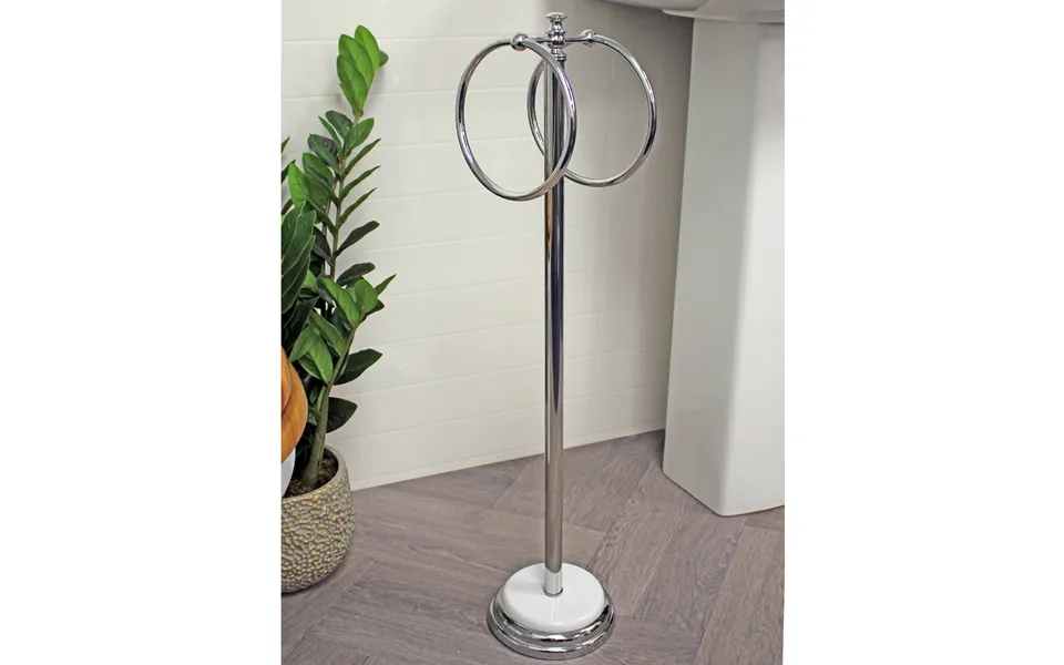 Opera Freestanding Double Towel Ring