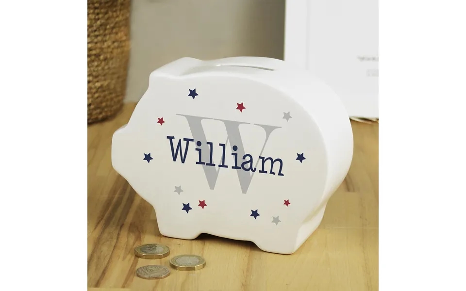 Personalised Name & Initial Piggy Bank