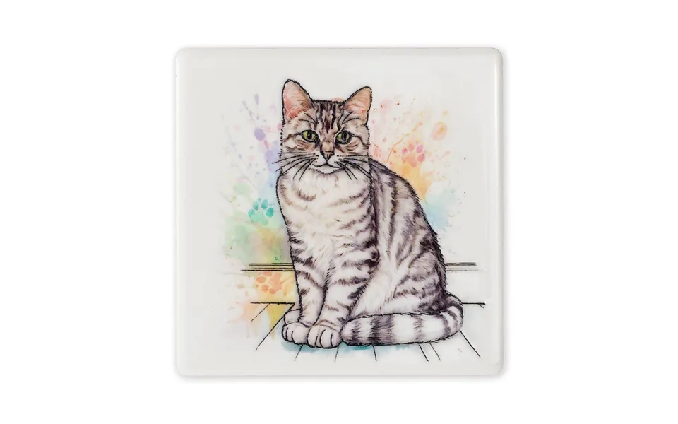 Pk4 Silver Tabby Cat Magnet