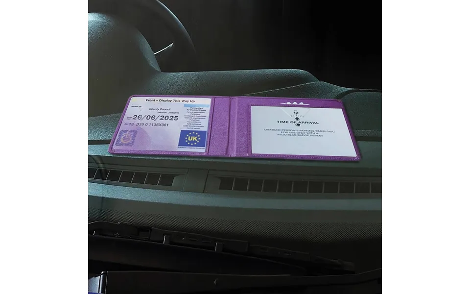 Purple Disabled Badge Holder