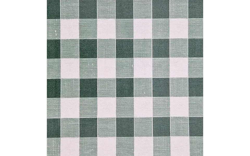Pvc Wipe Clean Table Cloth 135cm Round In Green Check