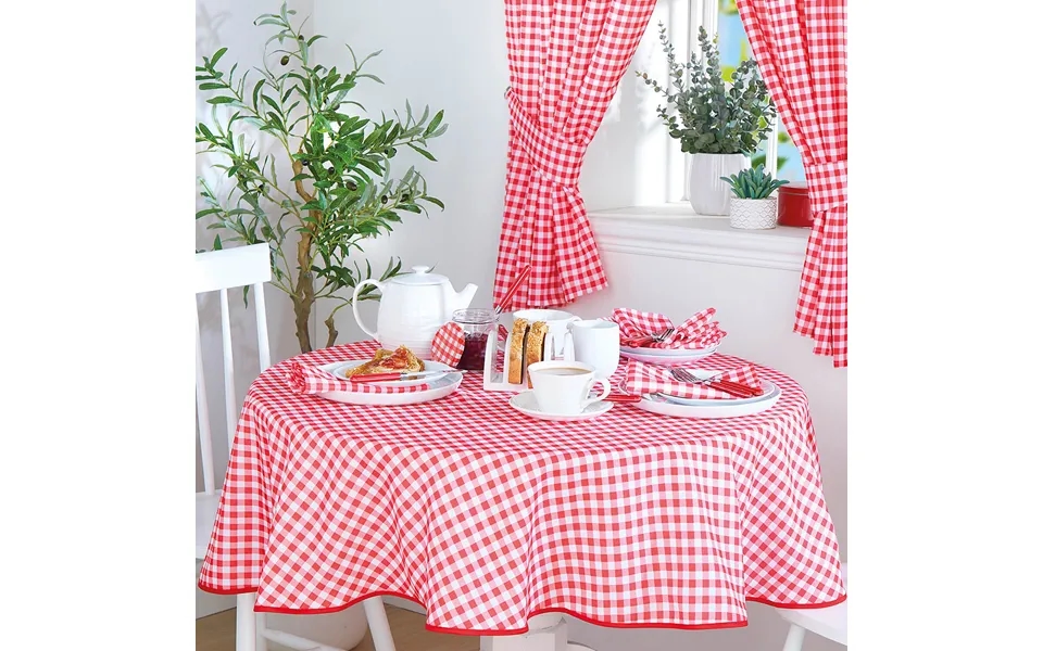 Red 127 X 178 Gingham Tablecoth