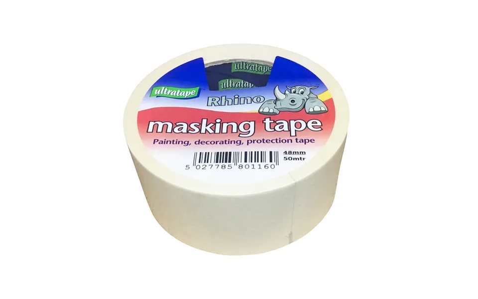 Rhino Masking Tape 48mm X 50m Twin Pack