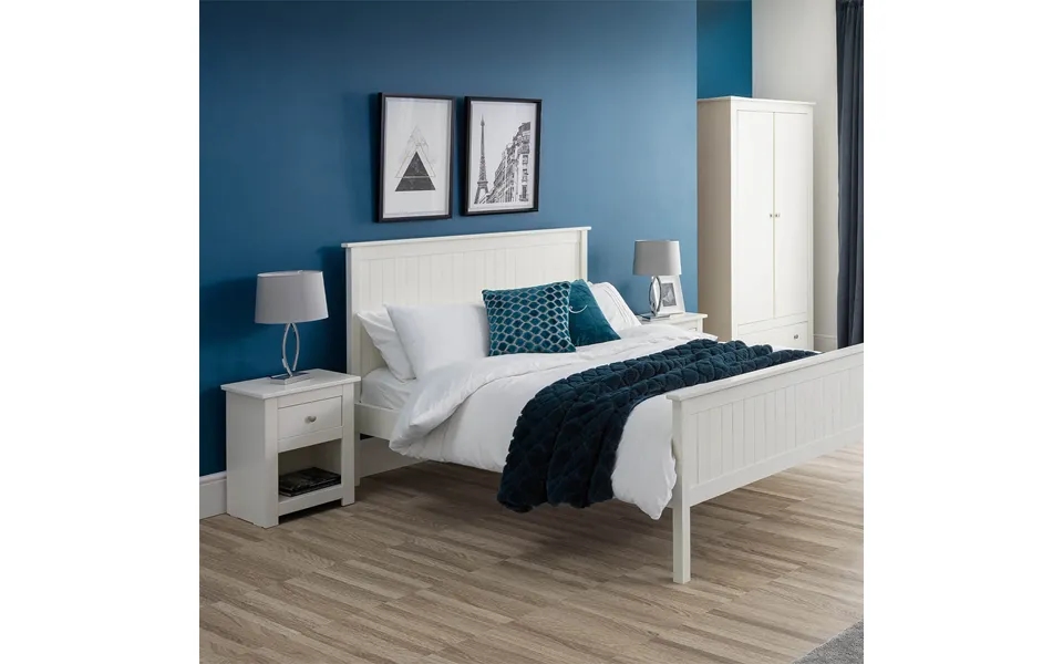 Riley 1 Drawer Bedside White