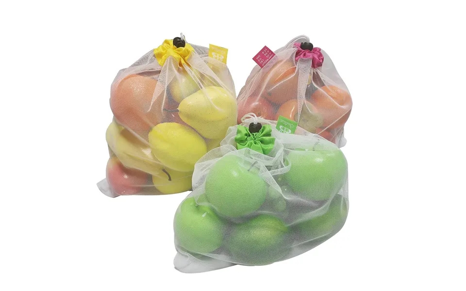 Set Of 12 Reusable Fruit And Vegetable Bags