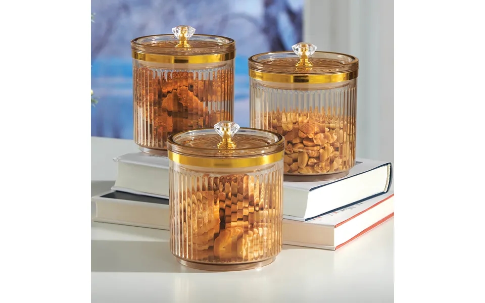 Set Of 3 Snack Canisters