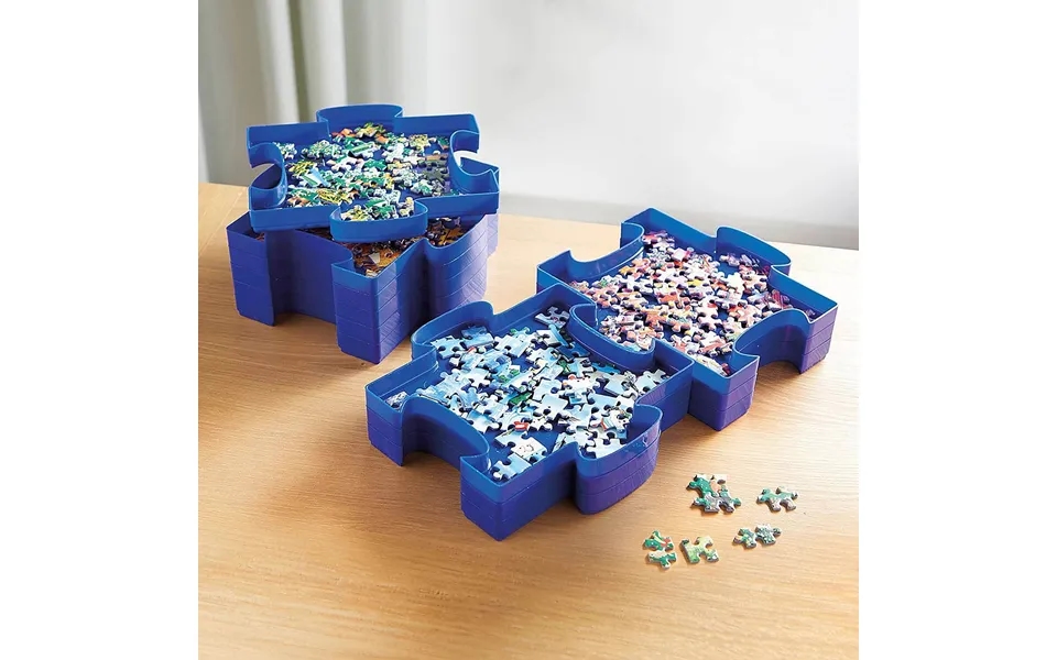Set Of 6 Puzzle Sorter Trays