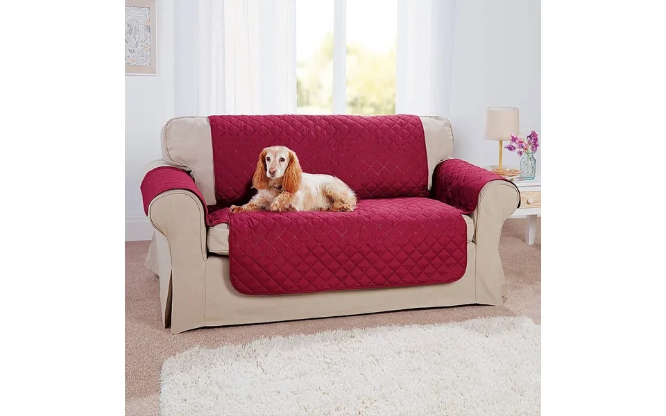 Settee Sofa Covers 3 Seater Cover In Wine - 279cm X 190.5cm