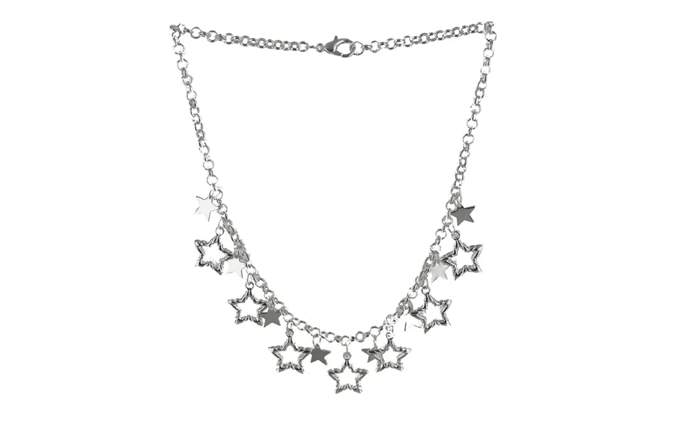 Silver Tone Charm Necklace