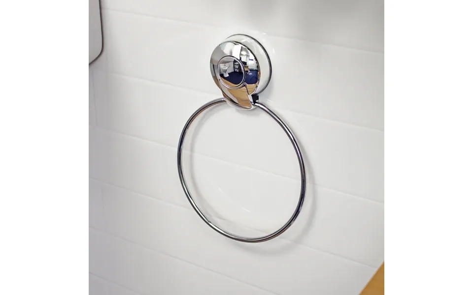 Suctionloc Chrome Towel Ring With Disc