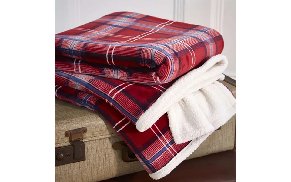 Tartan Check Sherpa Throw