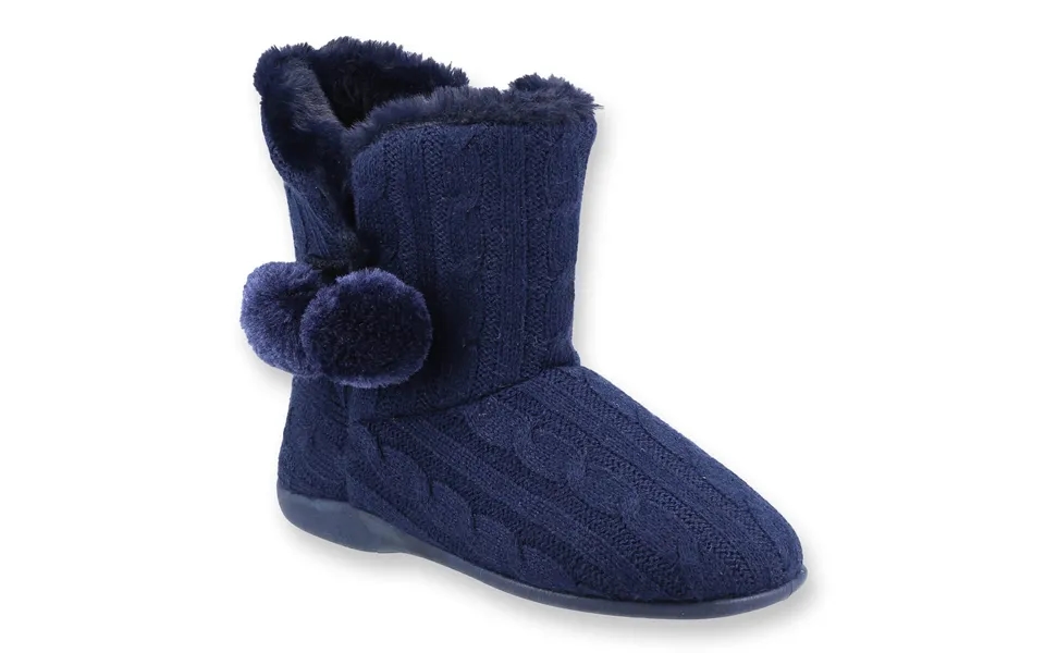 Uk Size 4 Apple Slipper Bootees Navy