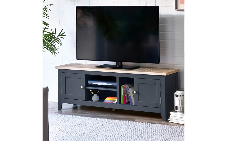 Veneto Widescreen Tv Unit Dark Grey