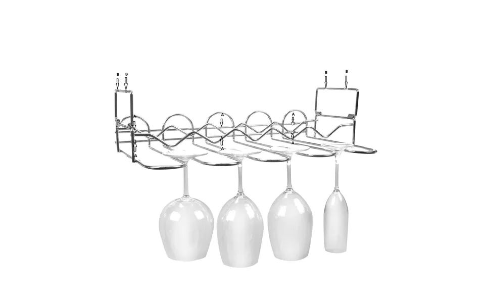 Vinology Undercabinet Bottle And Glass Rack