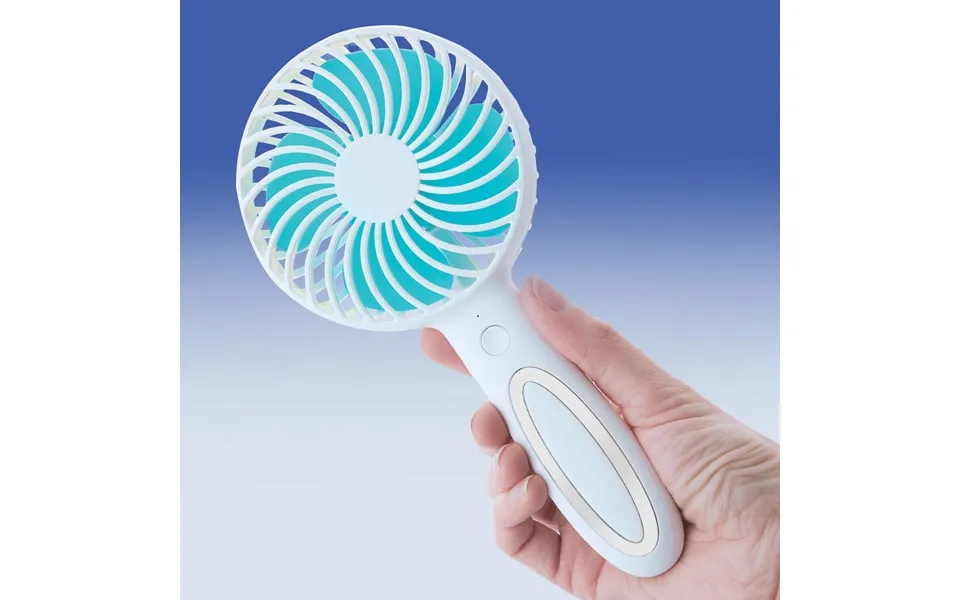 White Handheld Fan