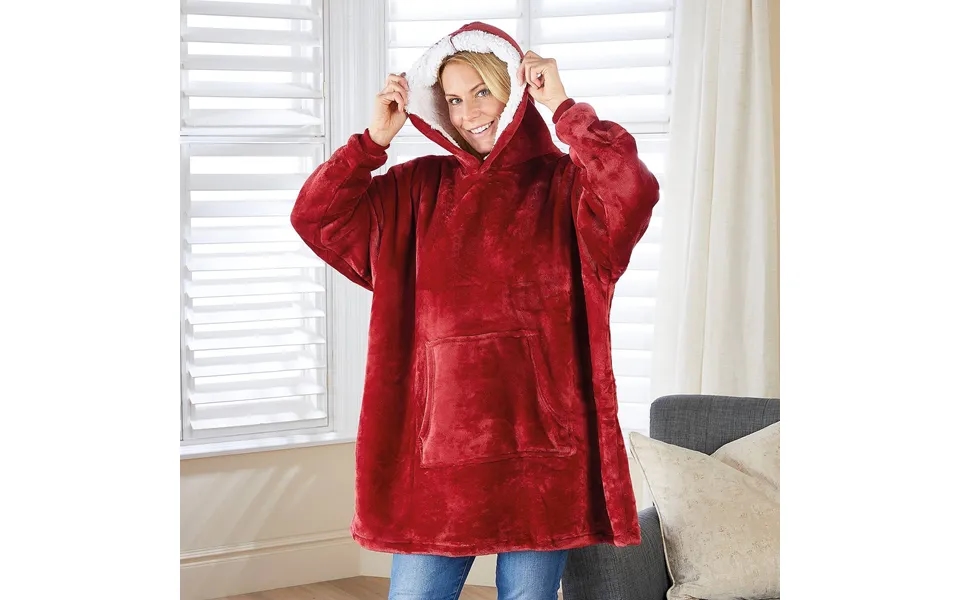Women's Blanket Hoodie - Red