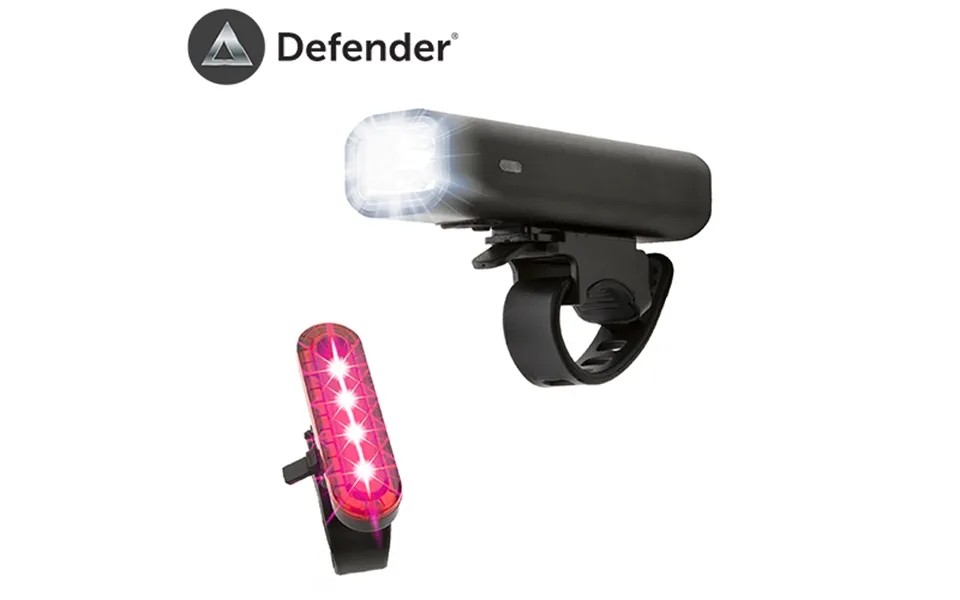 Defender Lumos Pro Usb Bike Light Set