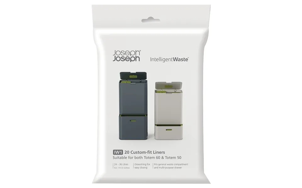 Joseph Joseph Pack Of 20 Custom Fit Totem General Waste Liners