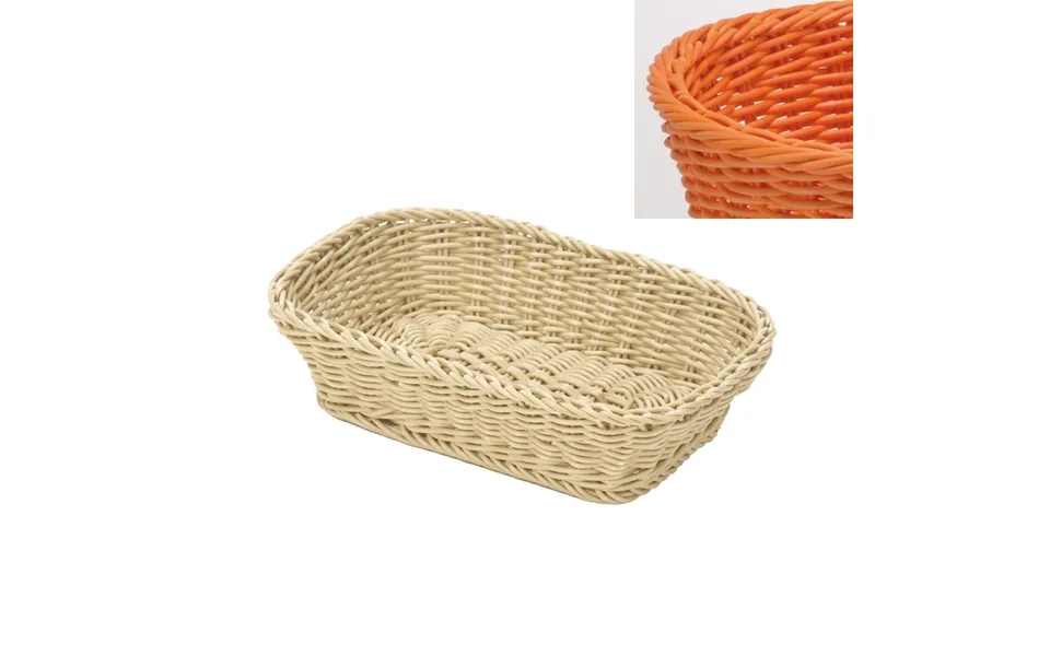 Saleen Orange Rectangular Basket