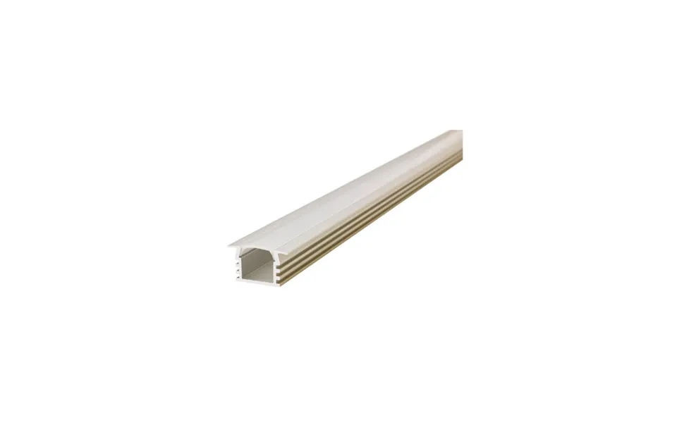 Recessed Frosted Diffuser 22x12.2mm Aluminium Profile Rail 2 Metre Integral Led