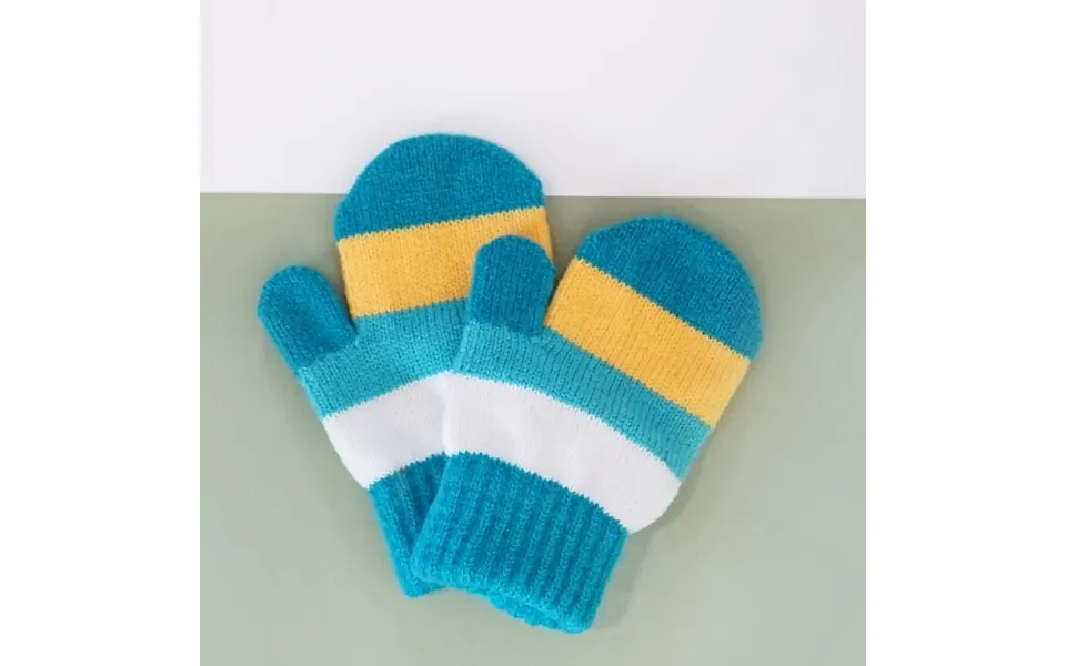 Blade & Rose Bright Striped Mittens 2-6 Years Blue Red Yellow
