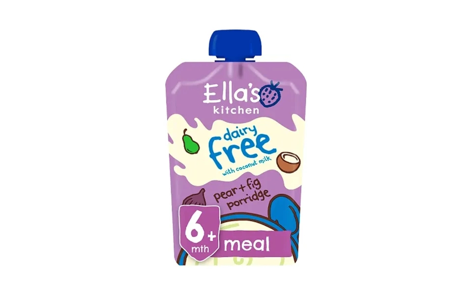 Ella's Kitchen Organic Dairy Free Pear & Fig Porridge Baby Food Pouch 6 Months 100g