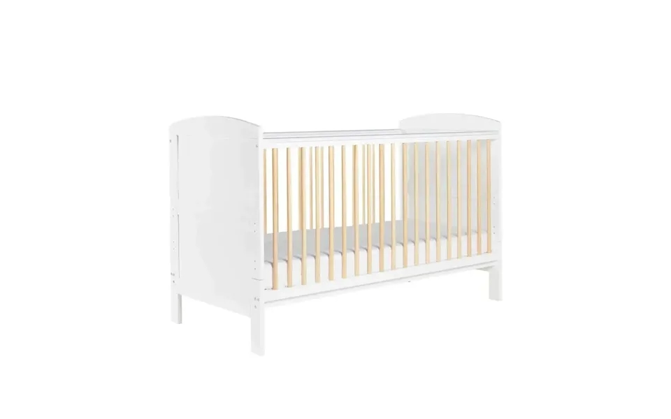 Ickle Bubba Coleby Scandi Cot Bed Scandi White - Without Mattress