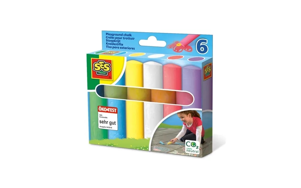 Ses Creative Playground Chalk 6 Pcs