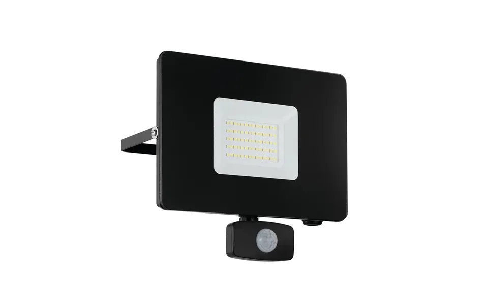Eglo Faedo 3 Black Motion Sensor Led Security Light 53w Ip44