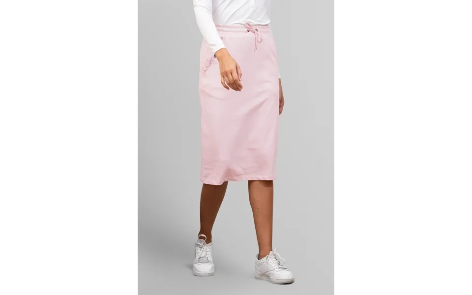 Enorsia Womens Cream Split Back Terry Midi Skirt - Uk 18