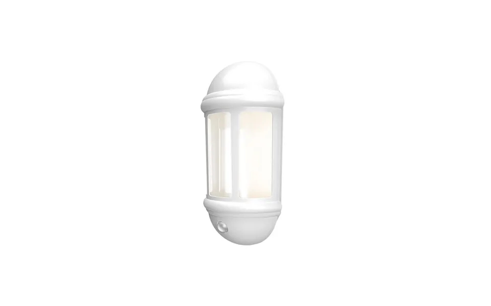 Ansell Latina Led Half Lantern With Pir 8w White