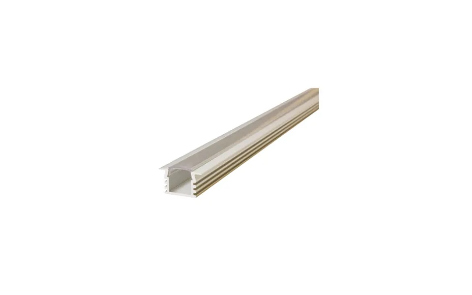Integral Recessed Clear Diffuser 22x12.2mm Aluminium Profile Rail 2 Metre