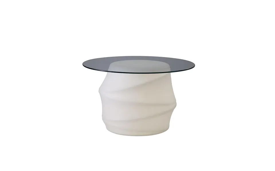 Mantra Bambu Table 2 Light E27 Outdoor Ip65 Opal White Clear Glass