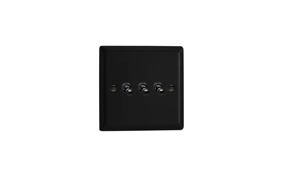 Varilight Urban 3g 10a Toggle Matt Black Insert Iridium Standard Plate