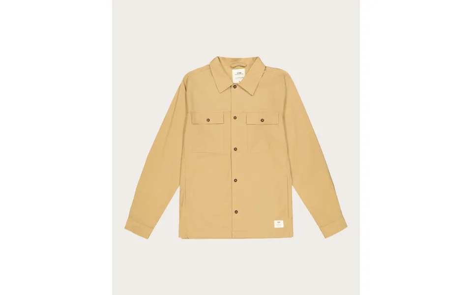 Mens Ripstop Lightweight Shacket - Stone