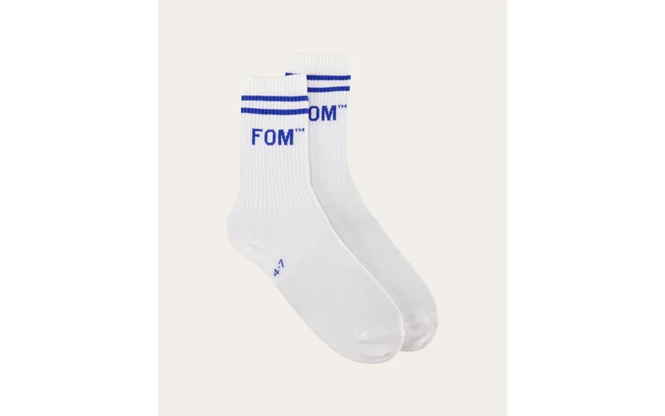 Socks Fom Crew - White Royal Stripe Size 4-7