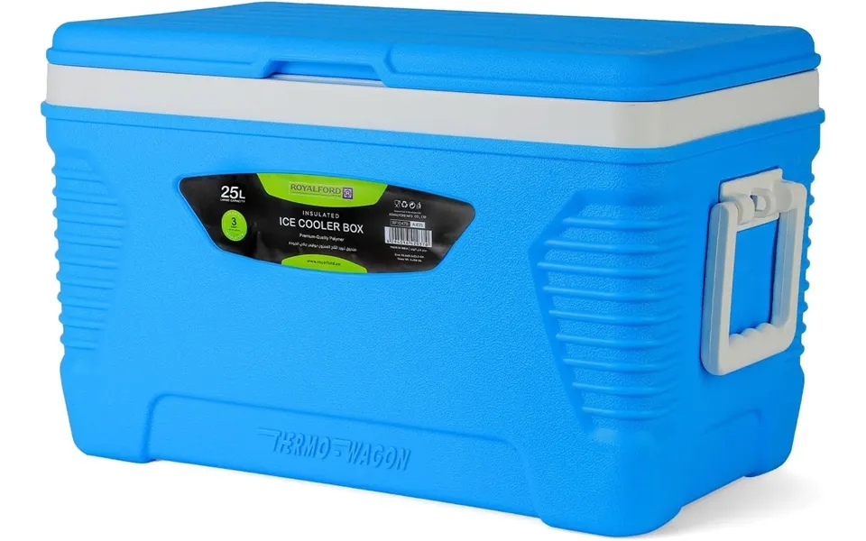 25l Blue Triple-insulated Ice Cooler Chest For Camping