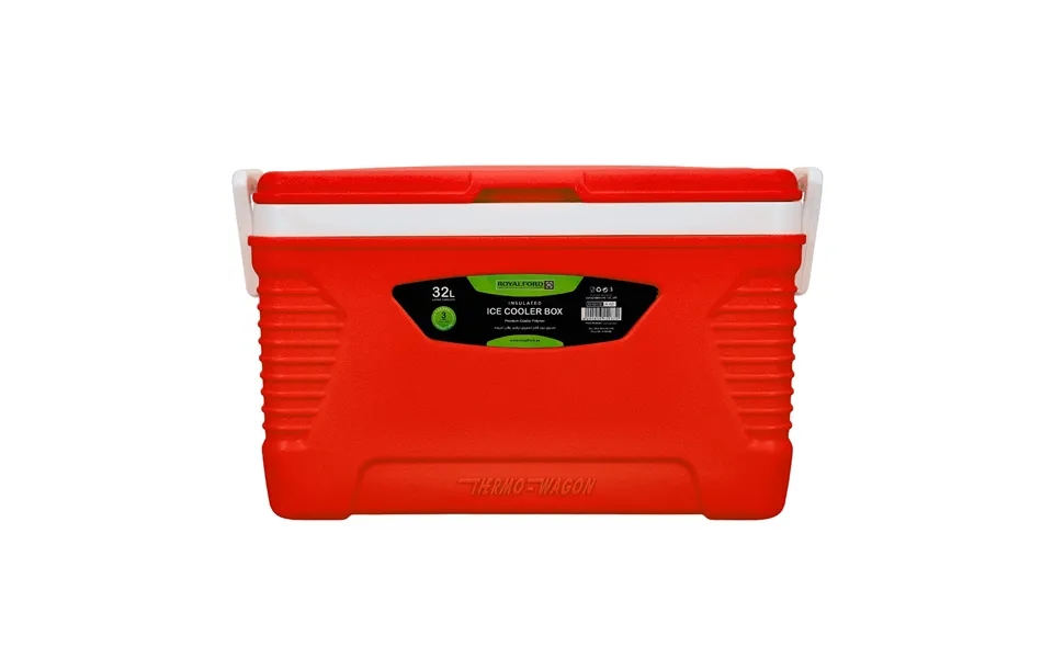 32l Portable Insulated Red Ice Cooler Box