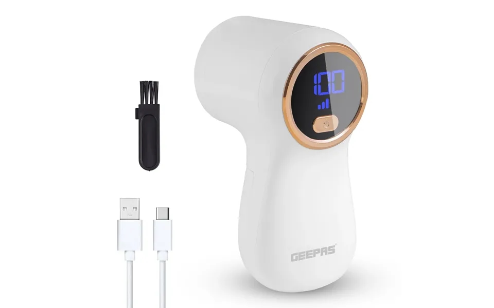 Digital White Battery Operated Fabric Shaver Lint Remover